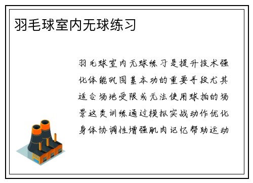 羽毛球室内无球练习